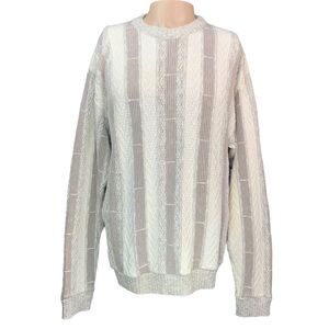 Shenandoah Large Vintage Sweater Grandpa Core 90's Neutral Textured